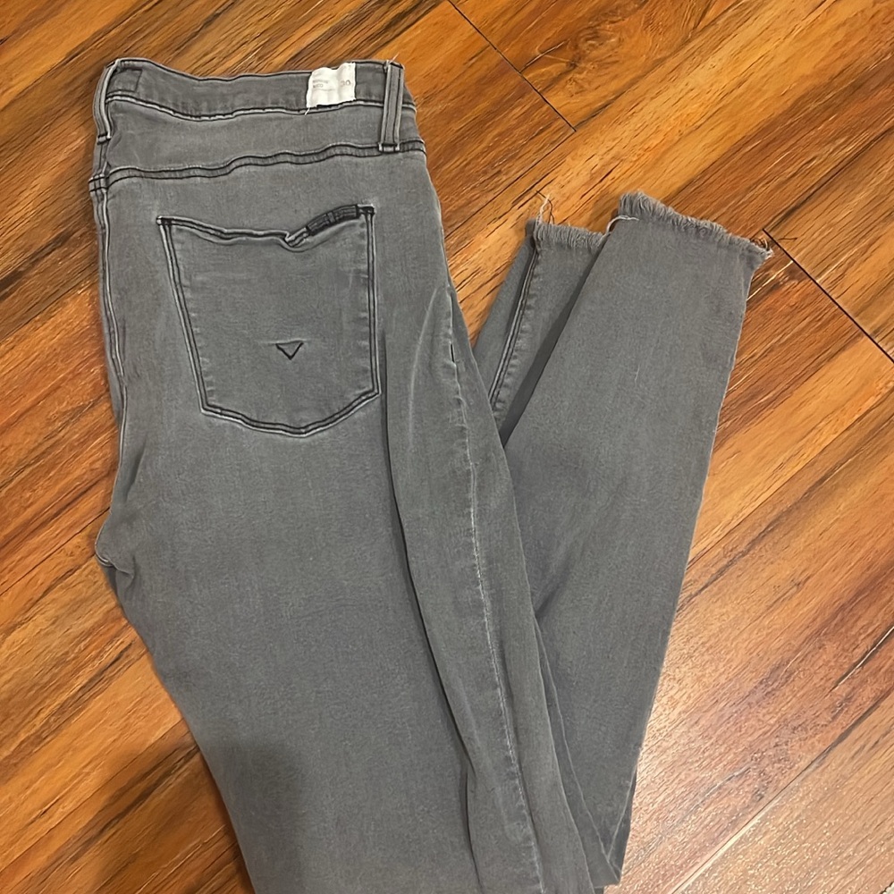 Hudson Jeans Gray Ankle Cropped Denim